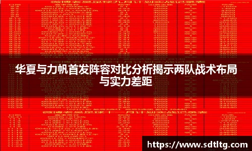 悟空体育华夏与力帆首发阵容对比分析揭示两队战术布局与实力差距