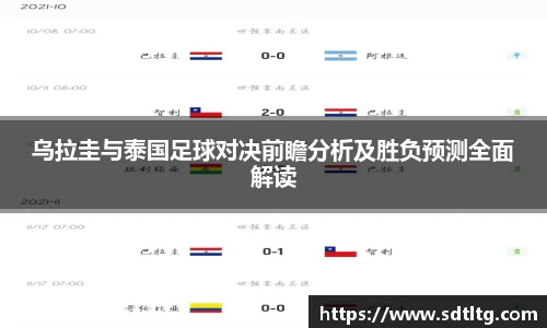 悟空体育乌拉圭与泰国足球对决前瞻分析及胜负预测全面解读